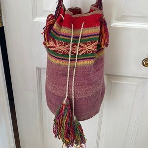 Vintage Peru manta bag
